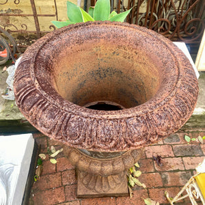 Rustic Cast Iron Urn Single - SOLD