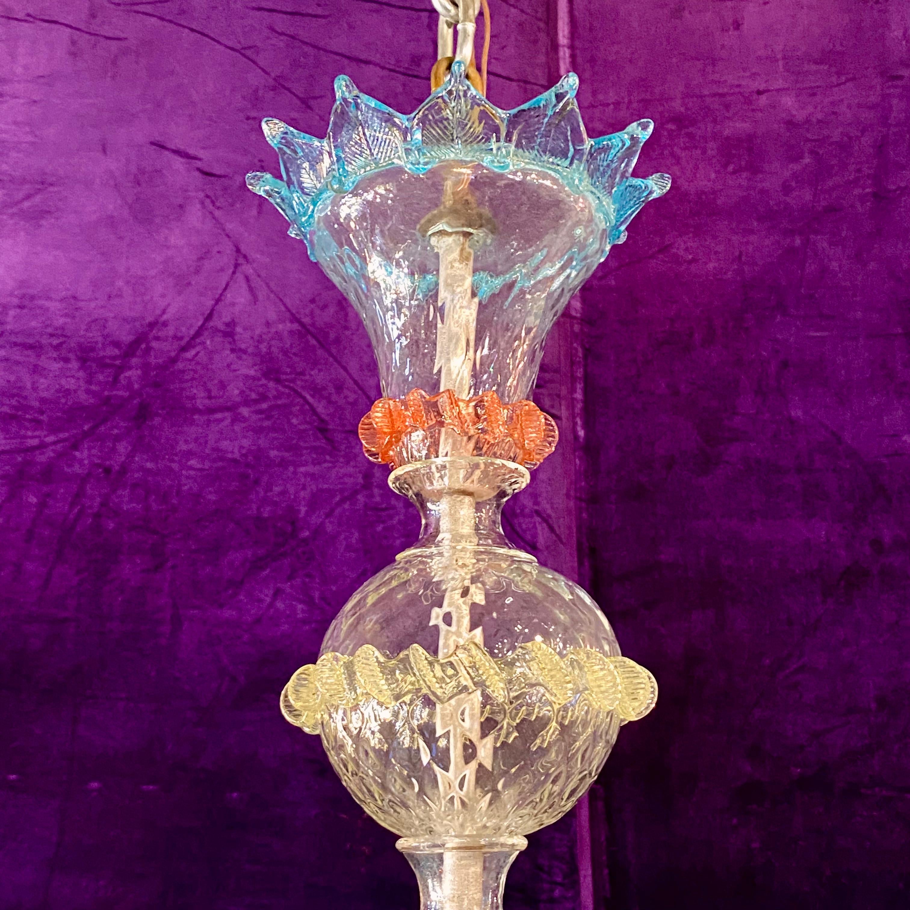 Phenomenal Multi Colour Murano Chandelier