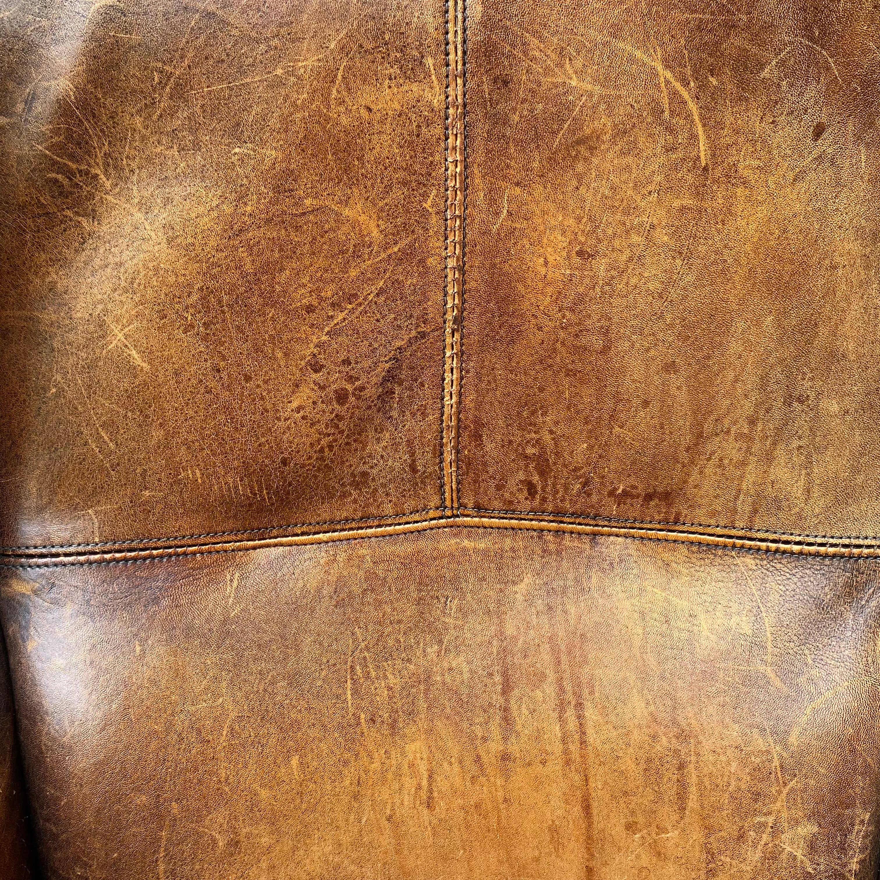 Gorgeous Distressed Leather Armchair