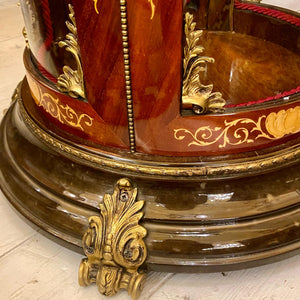 Antique and Unique Round Glass Display Cabinet