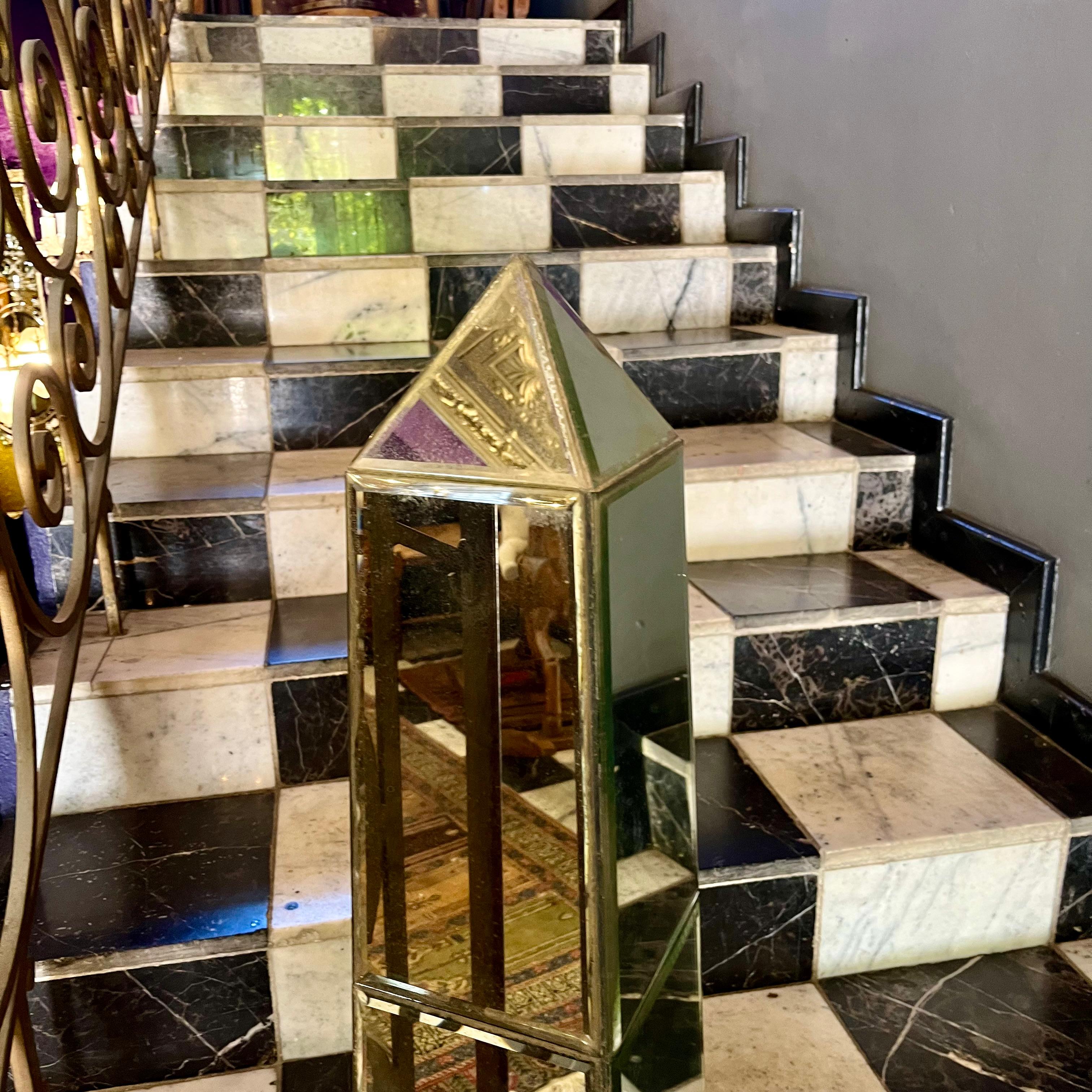 Mirrored Obelisk Column