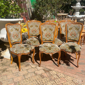 Beautiful Antique Walnut Set of Six Dining Chairs - SOLD