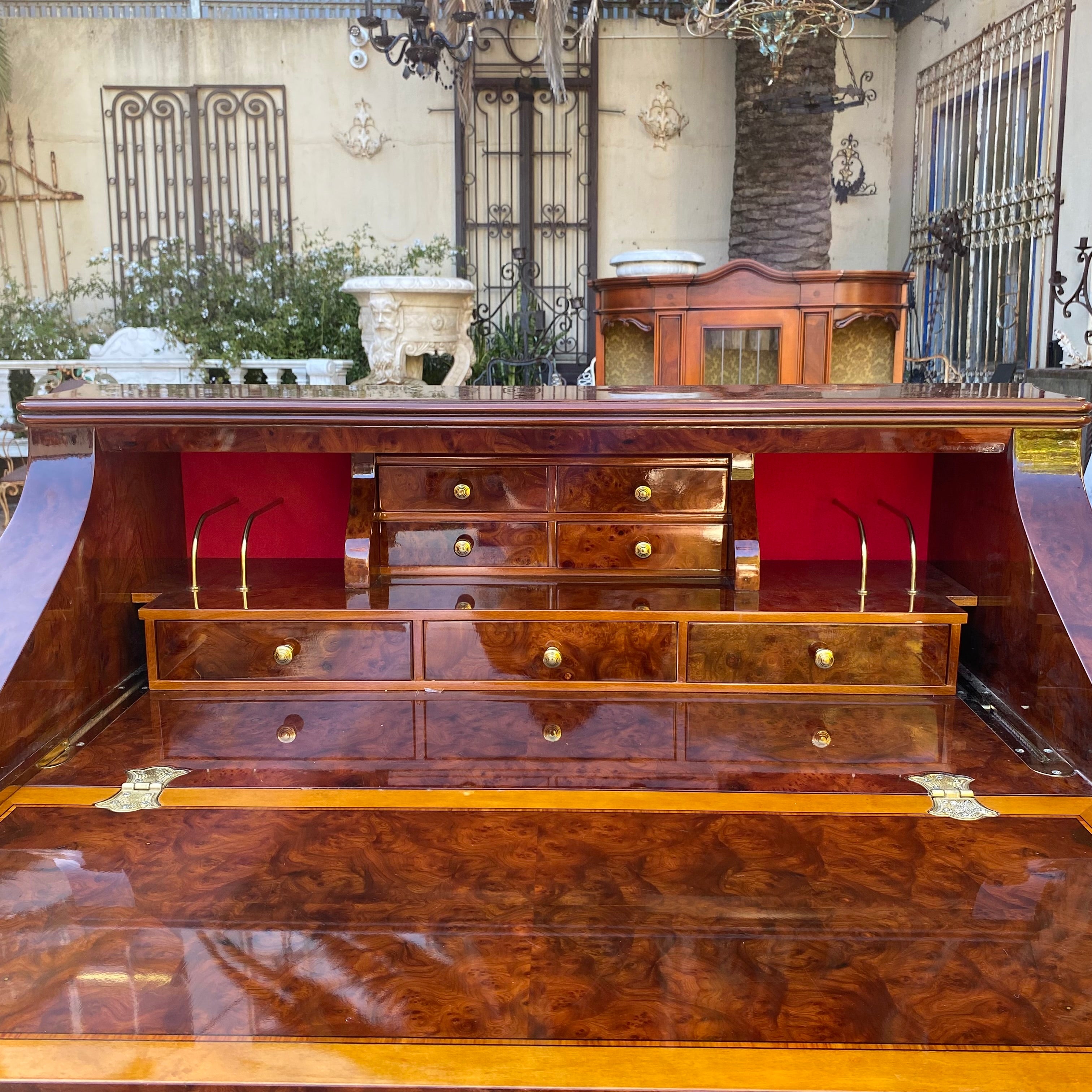 Antique French Polished Writing Bureau - SOLD