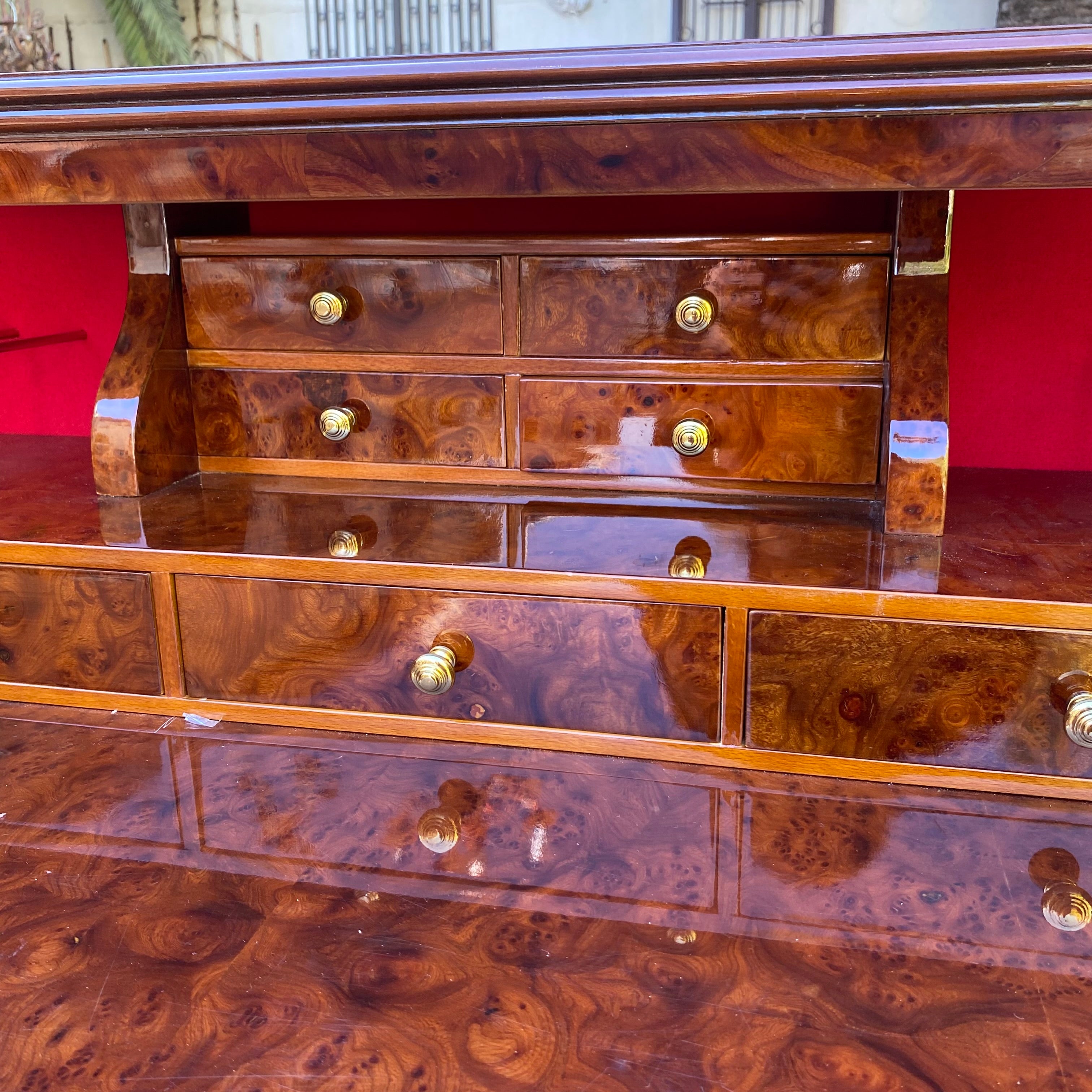 Antique French Polished Writing Bureau - SOLD