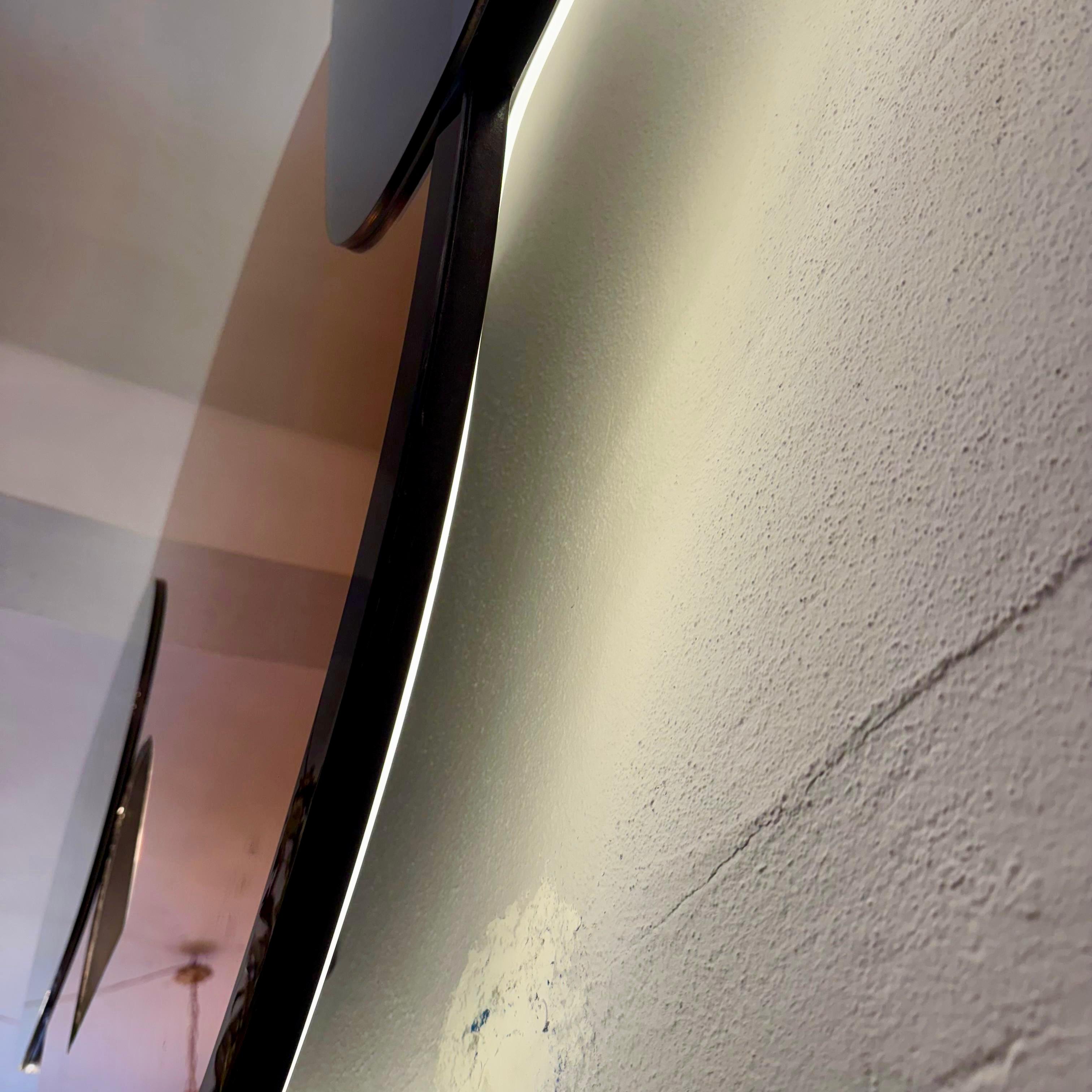 Colorful Mid-Century Modern Style Light-up Mirror