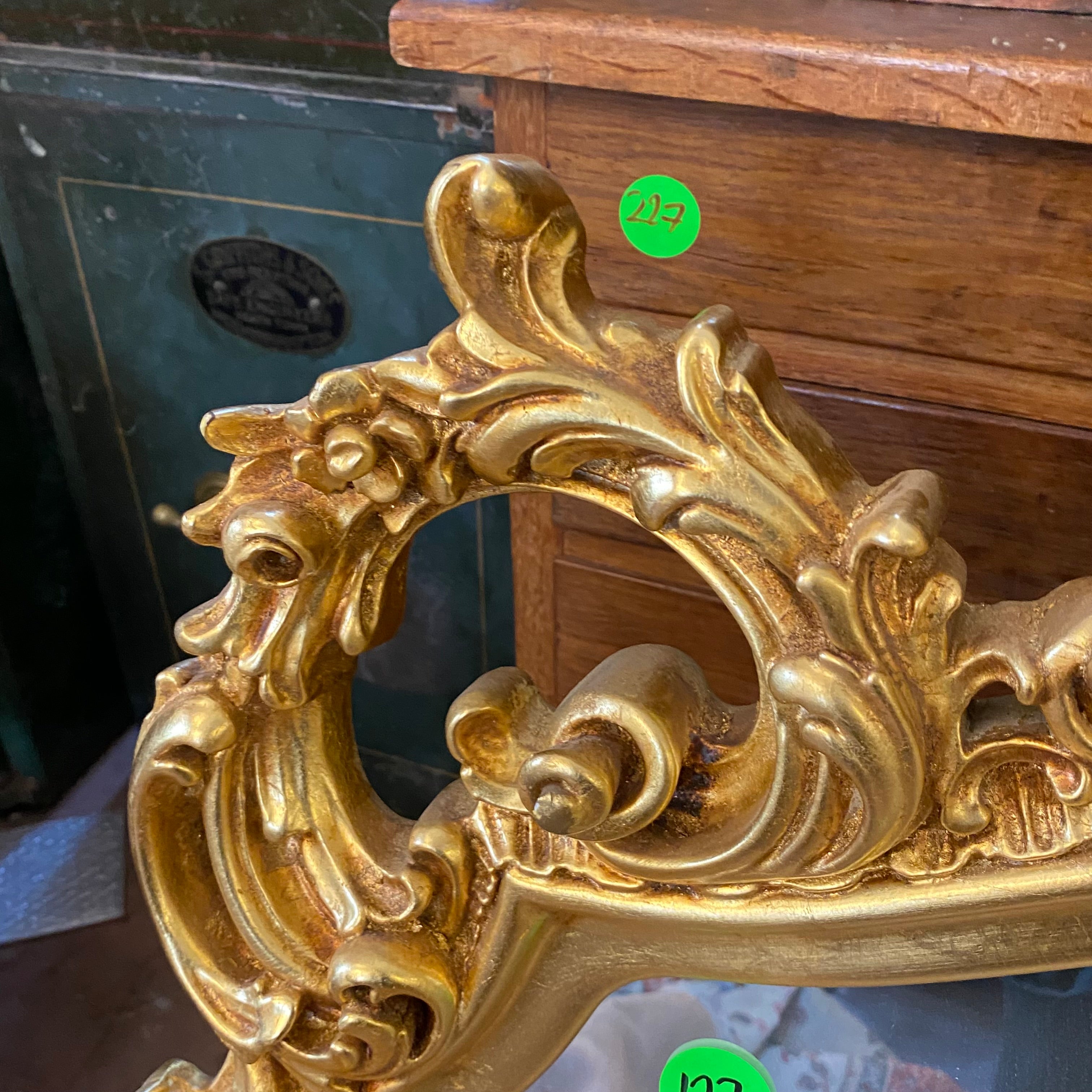 Antique French Gilt Mirror with Ornately Carved Details - SOLD