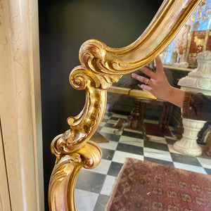 Gorgeous Antique Gilt Gold French Mirror