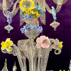 A Spectacular & Large Multi-Coloured Murano Chandelier - SOLD