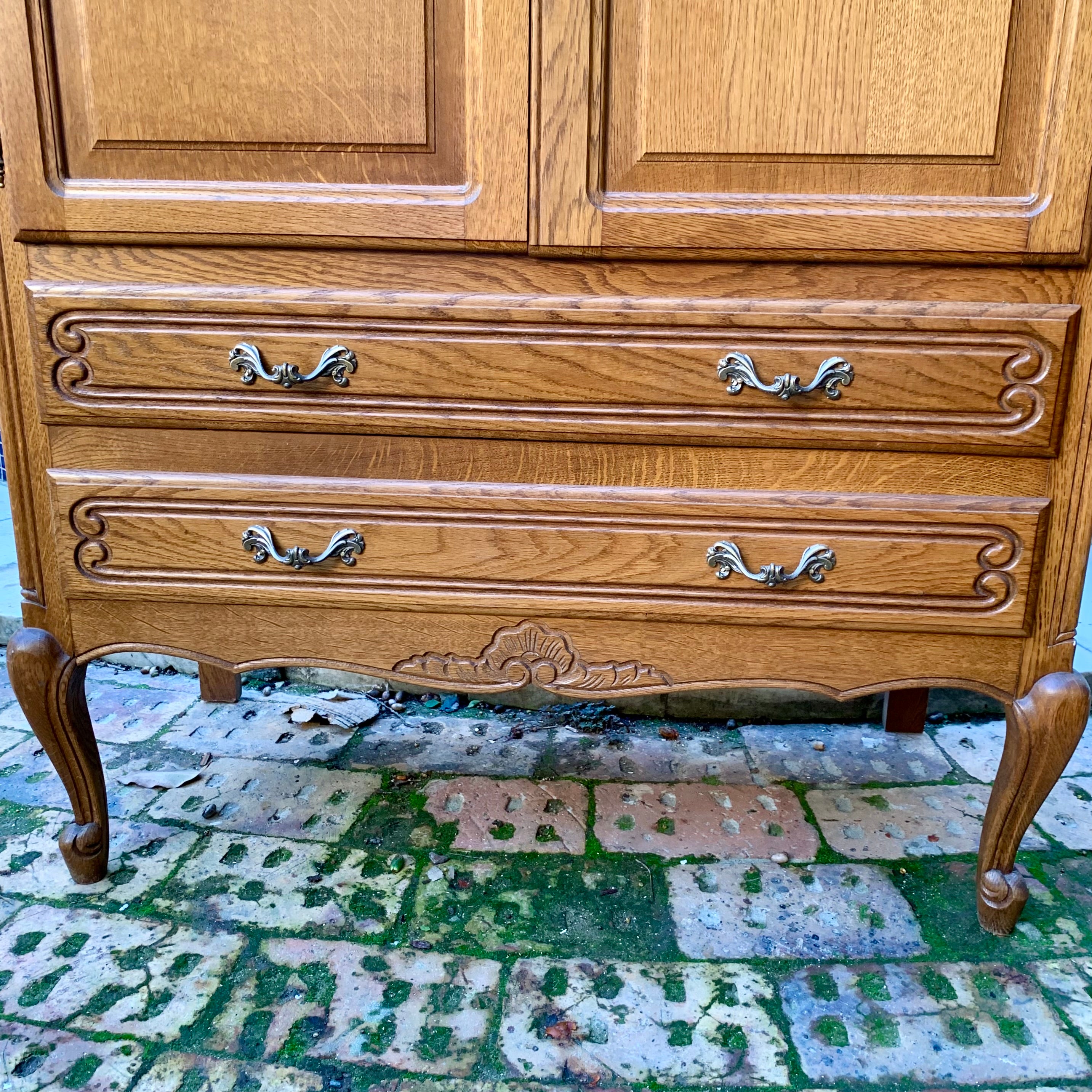 Antique French Oak Cabinet