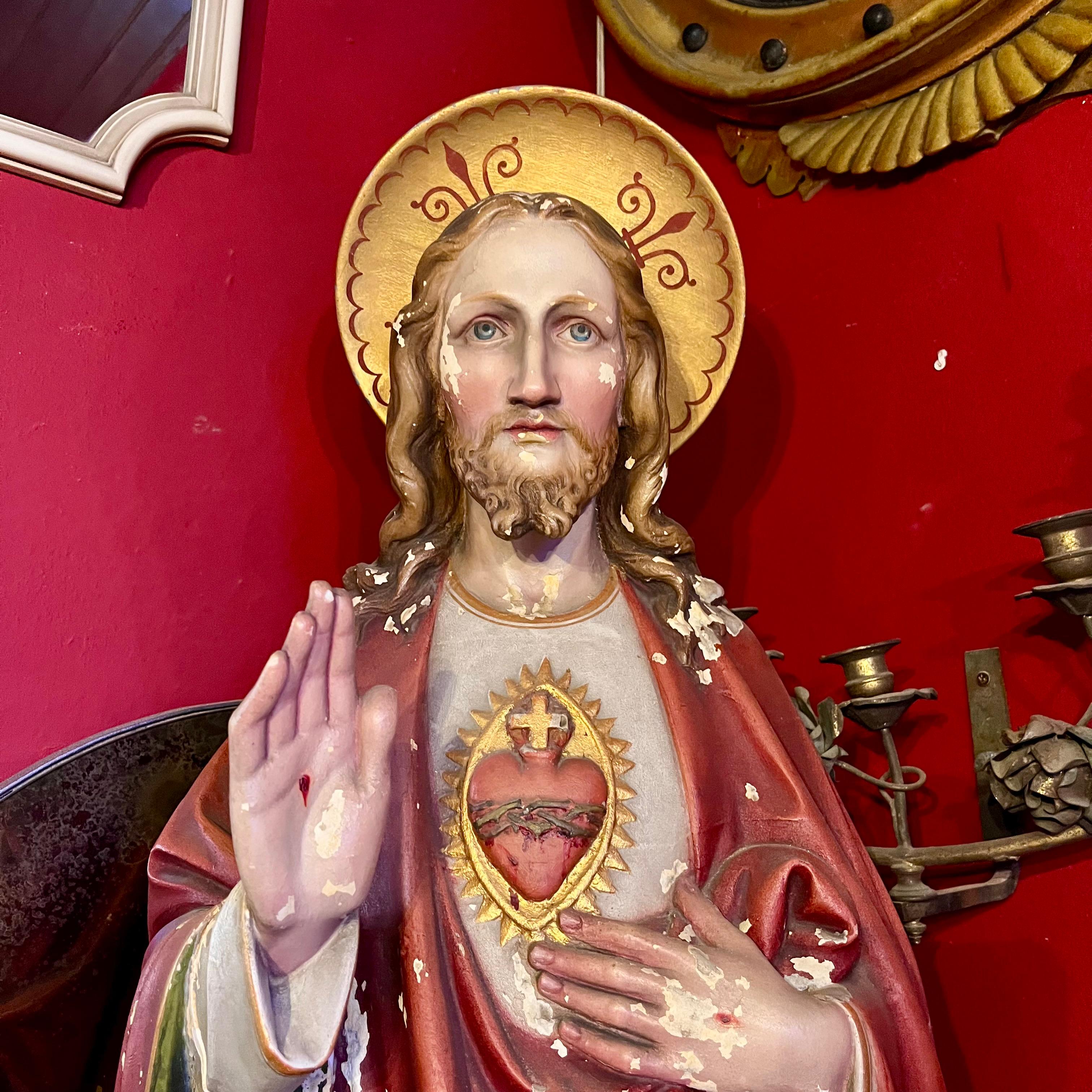 Monumental Sacred Heart of Jesus Statue