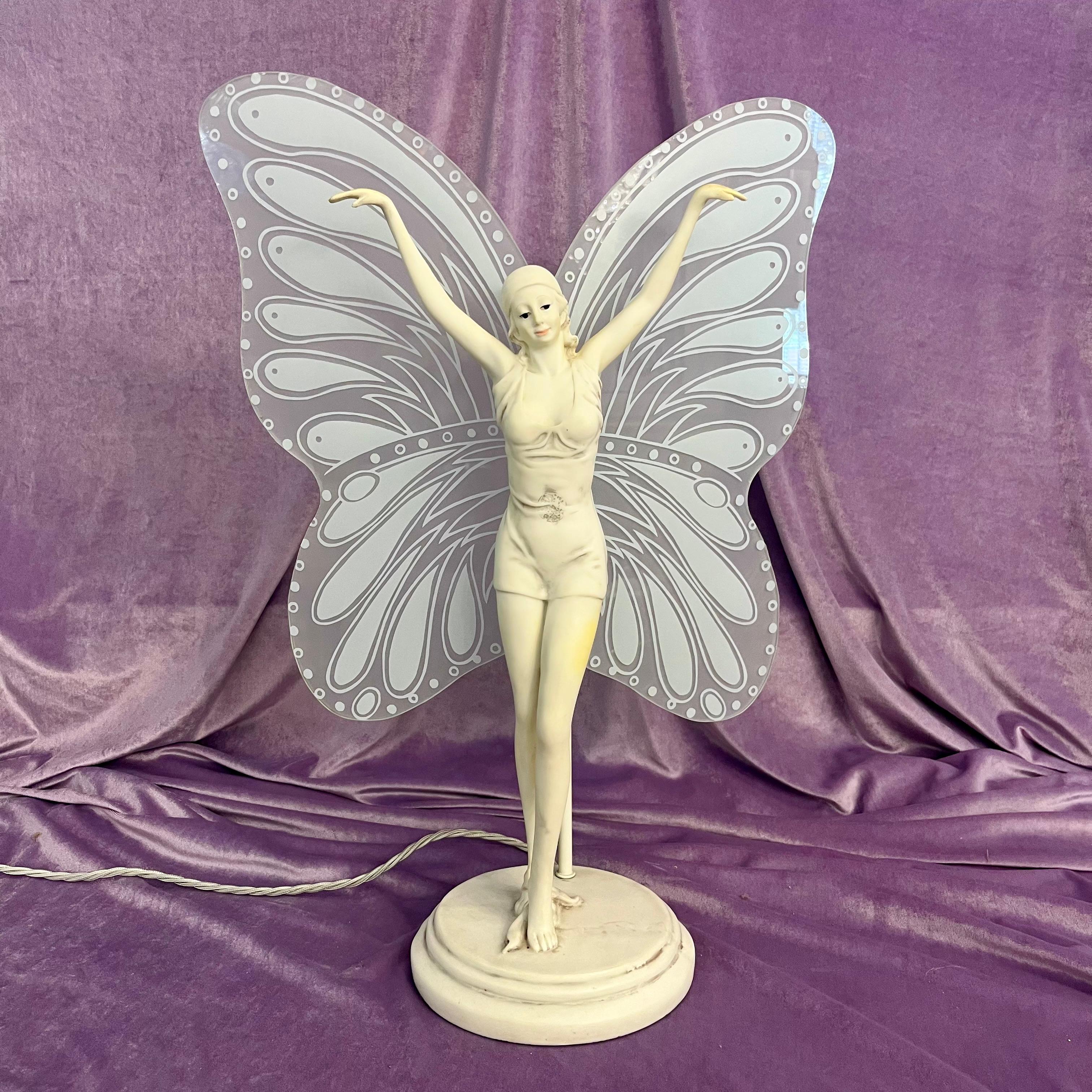 Vintage Fairy Lamp with Frosted Glass