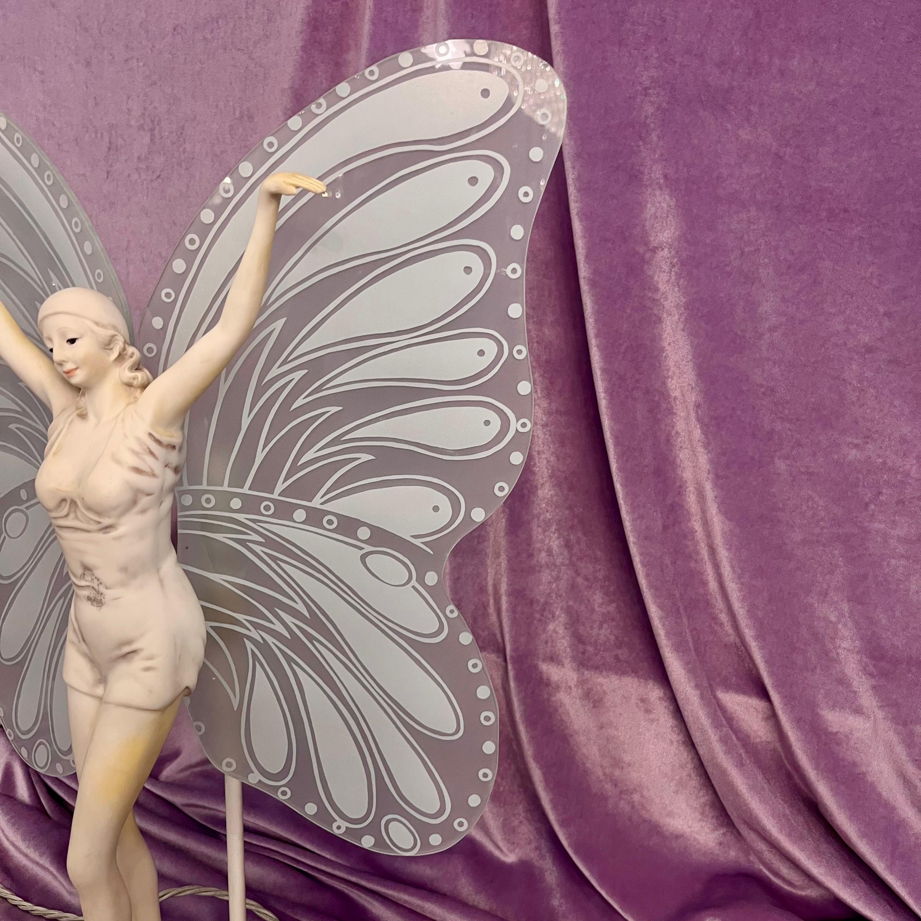 Vintage Fairy Lamp with Frosted Glass