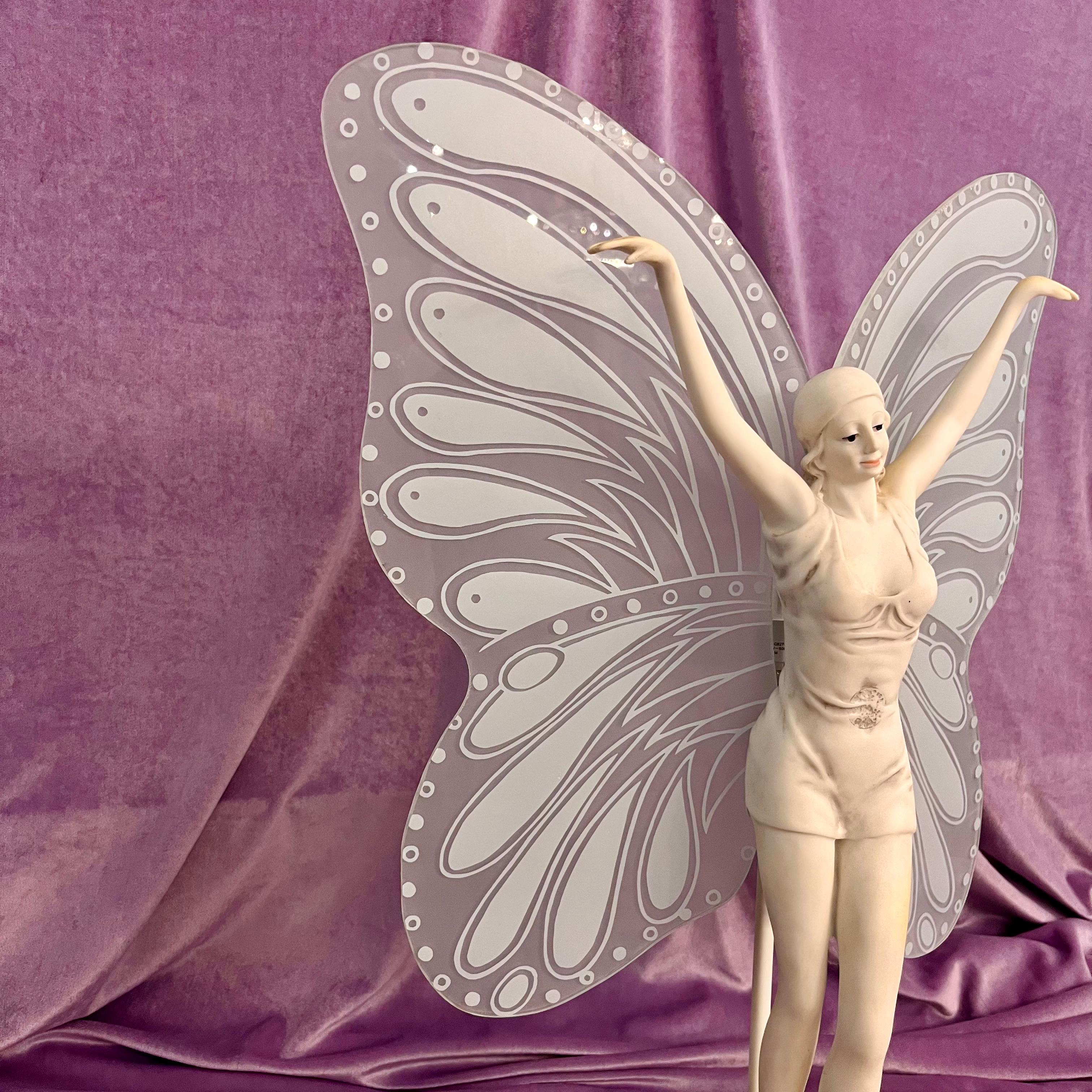 Vintage Fairy Lamp with Frosted Glass