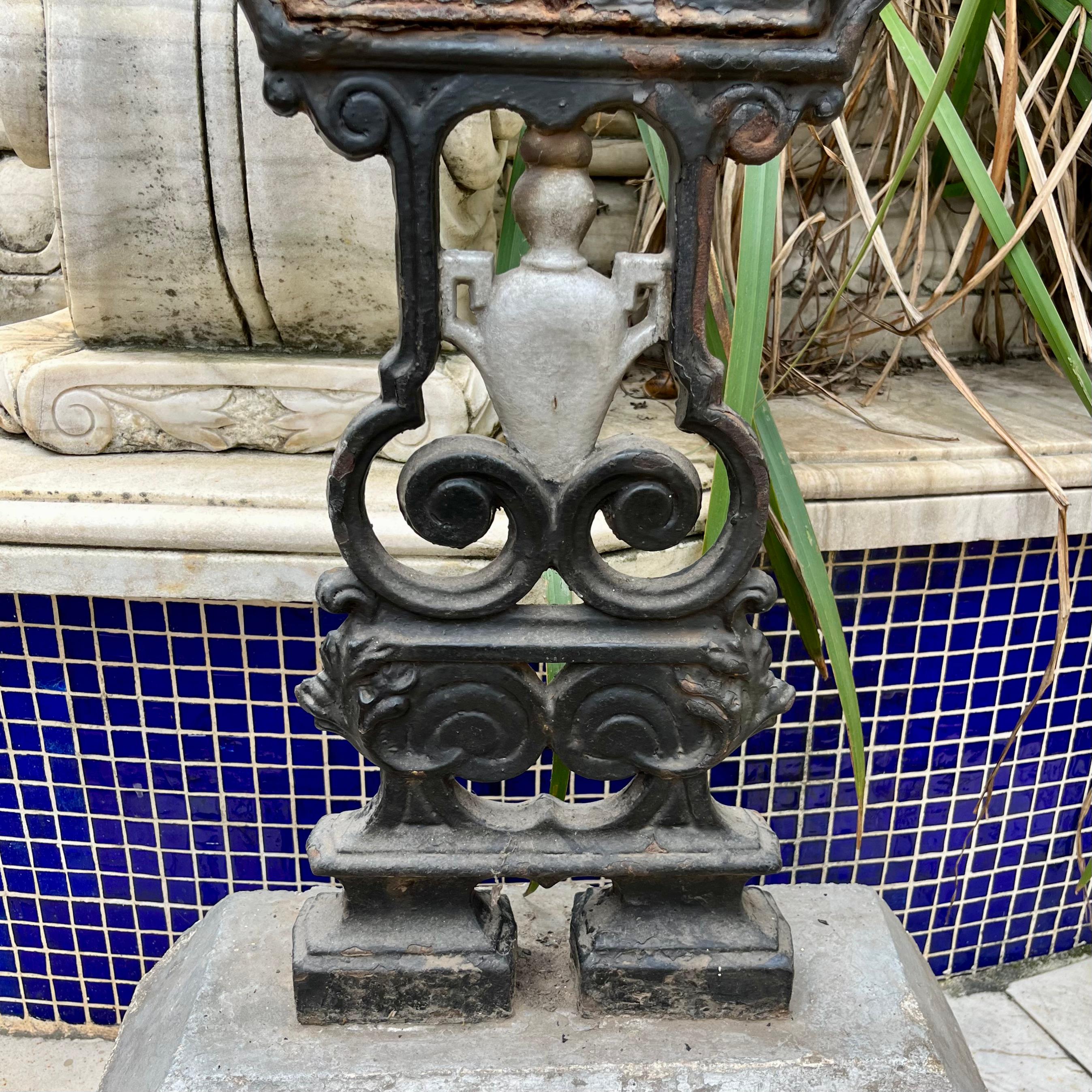 Antique Cast Iron Crucifix, 19th Century