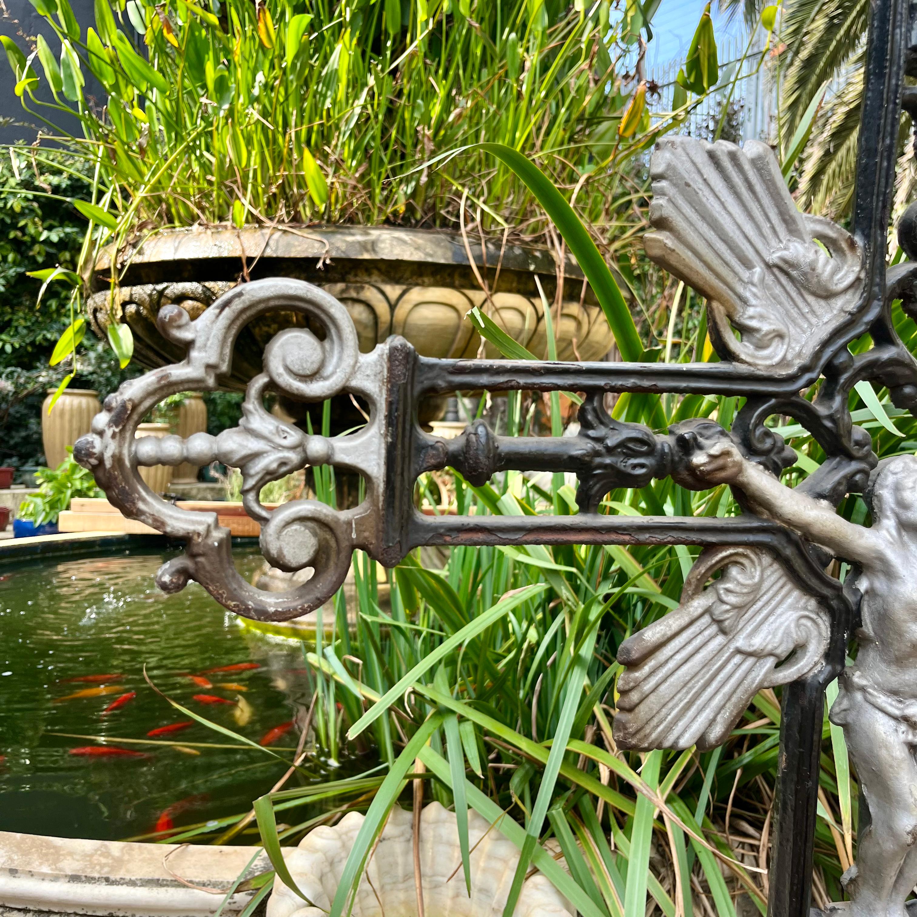 Antique Cast Iron Crucifix, 19th Century