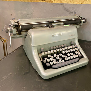 Mid-Century Desk, Chair and Typewriter Set