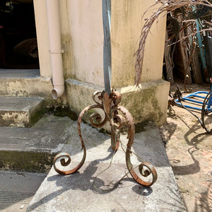 Pretty Wrought Iron Electrical Candelabra