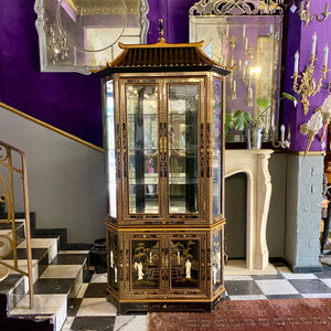 Large Vintage Japanese Display Cabinet