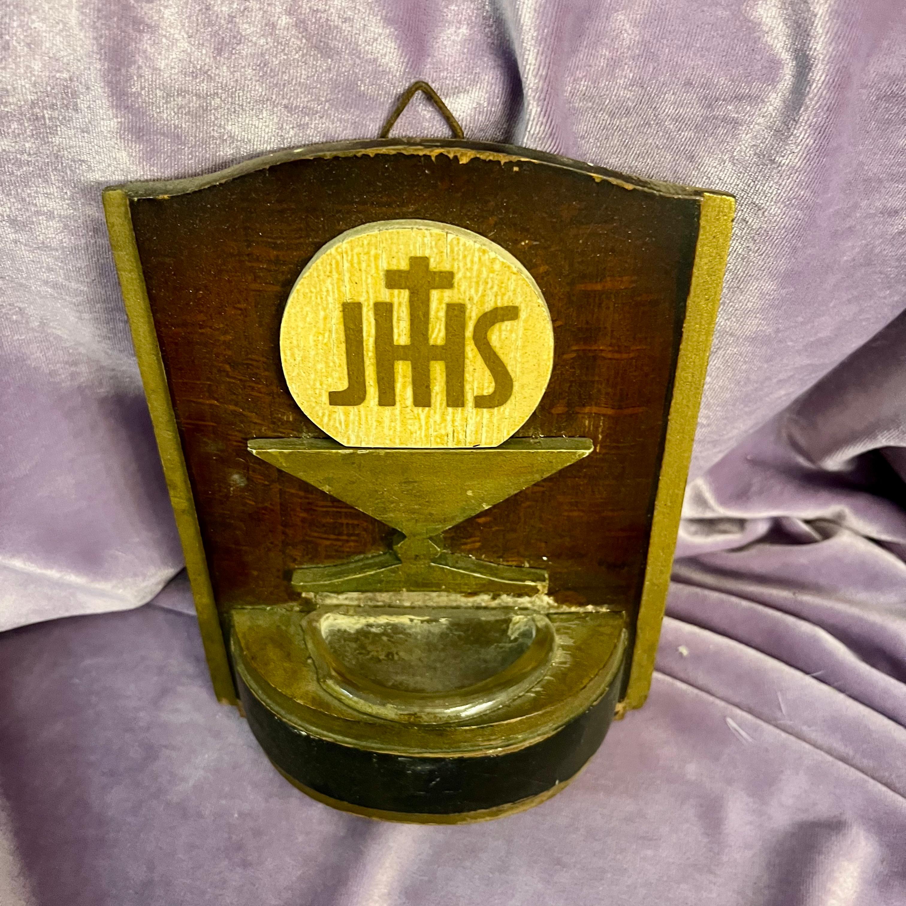 Communion Symbol Holy Water Font