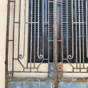 Antique Art Deco Steel Gate