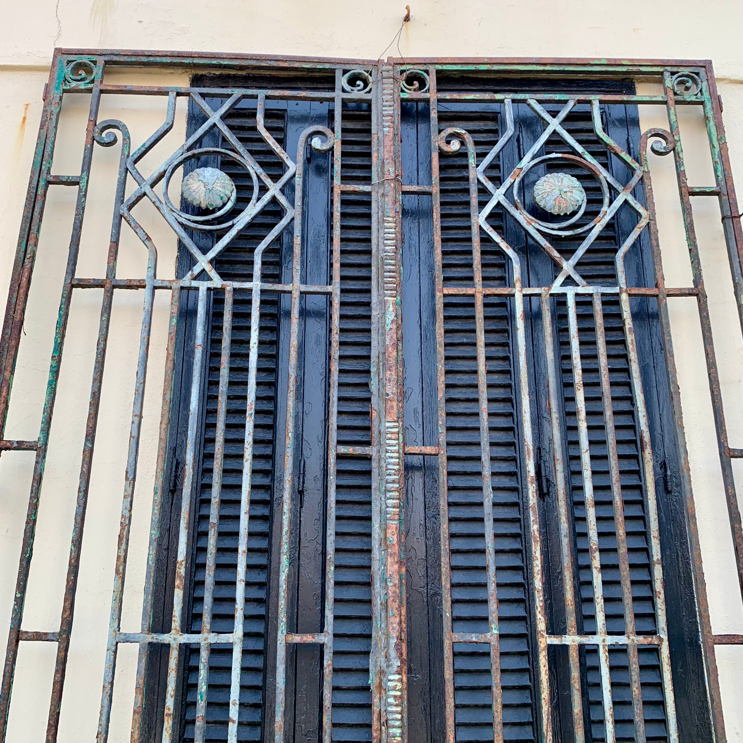 Antique Art Deco Steel Gate