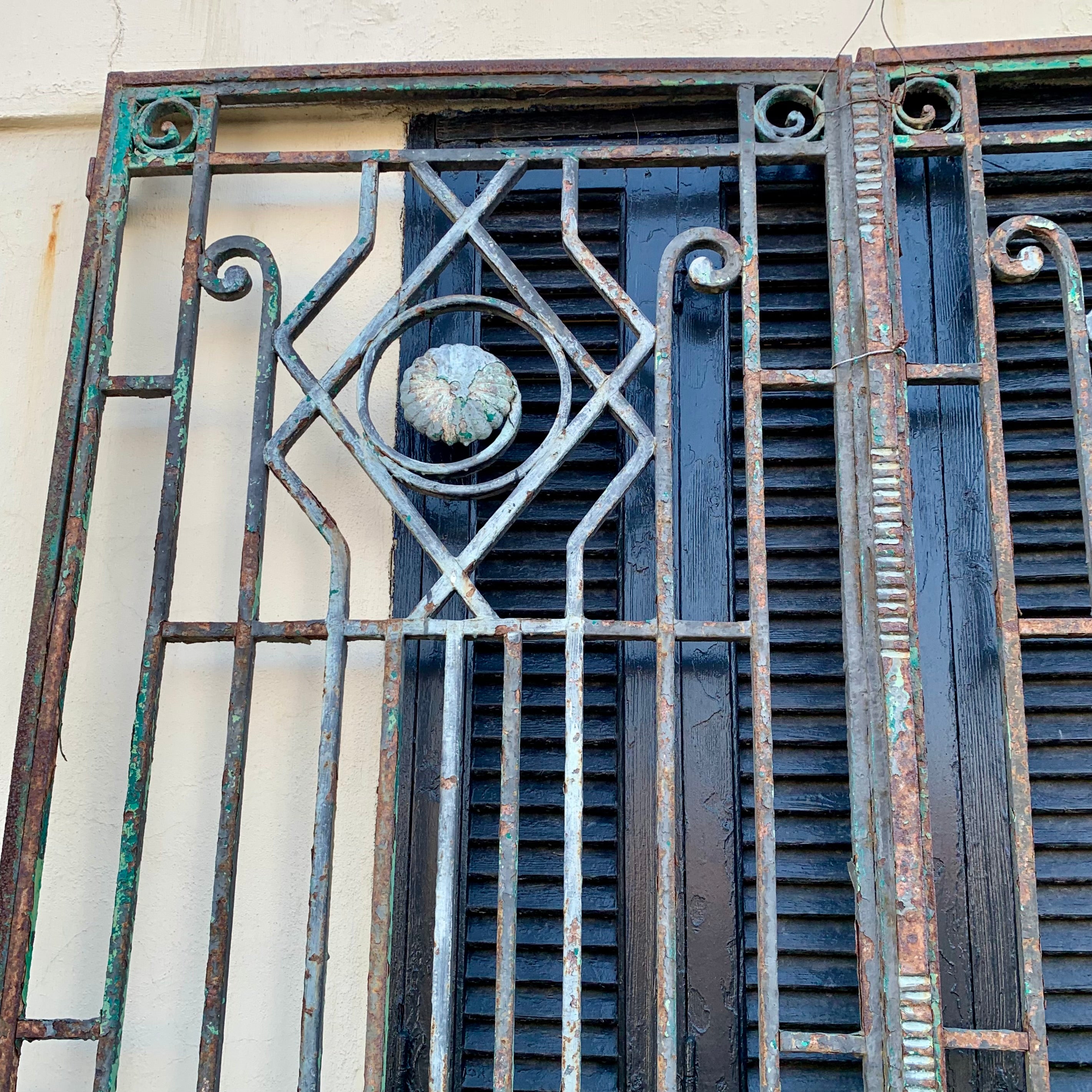 Antique Art Deco Steel Gate