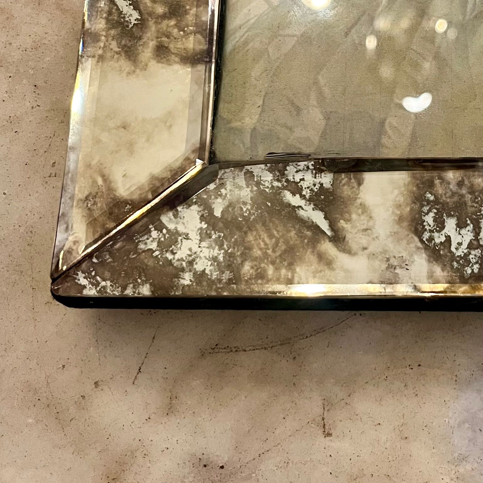 Aged Mirror Photo Frame