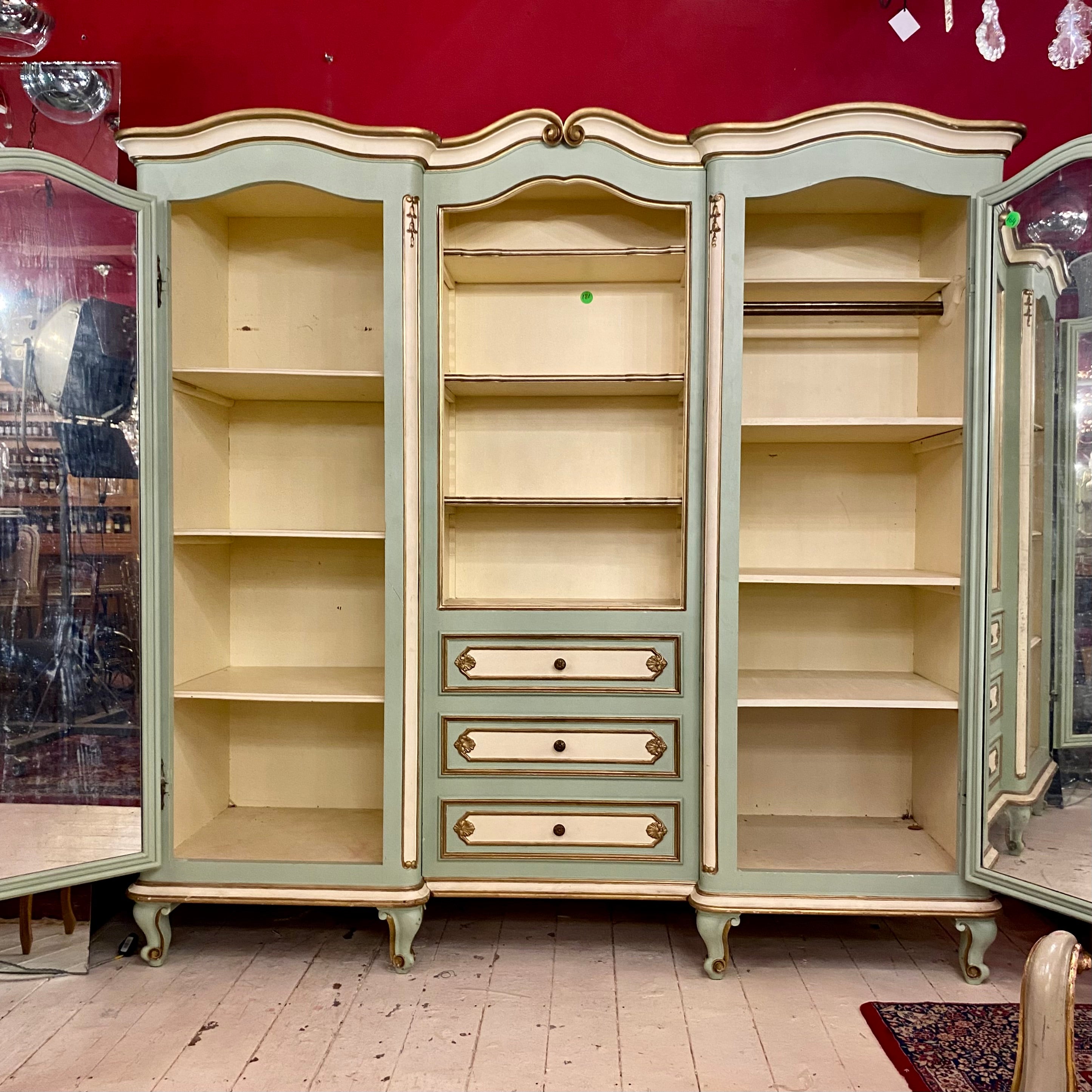 Stunning French Wardrobe with Snails Feet