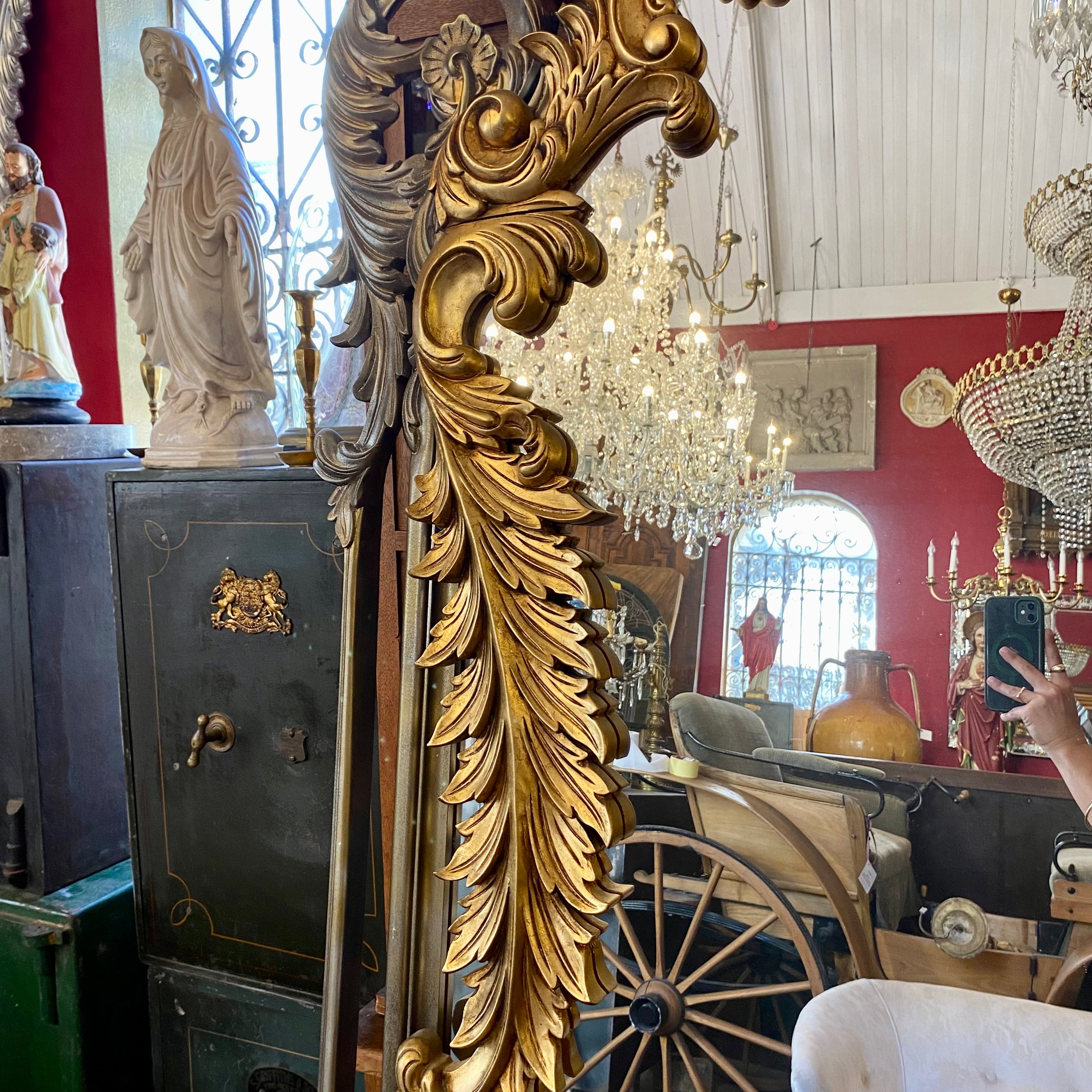 Carved French Style Extra Large Mirror - 2200h