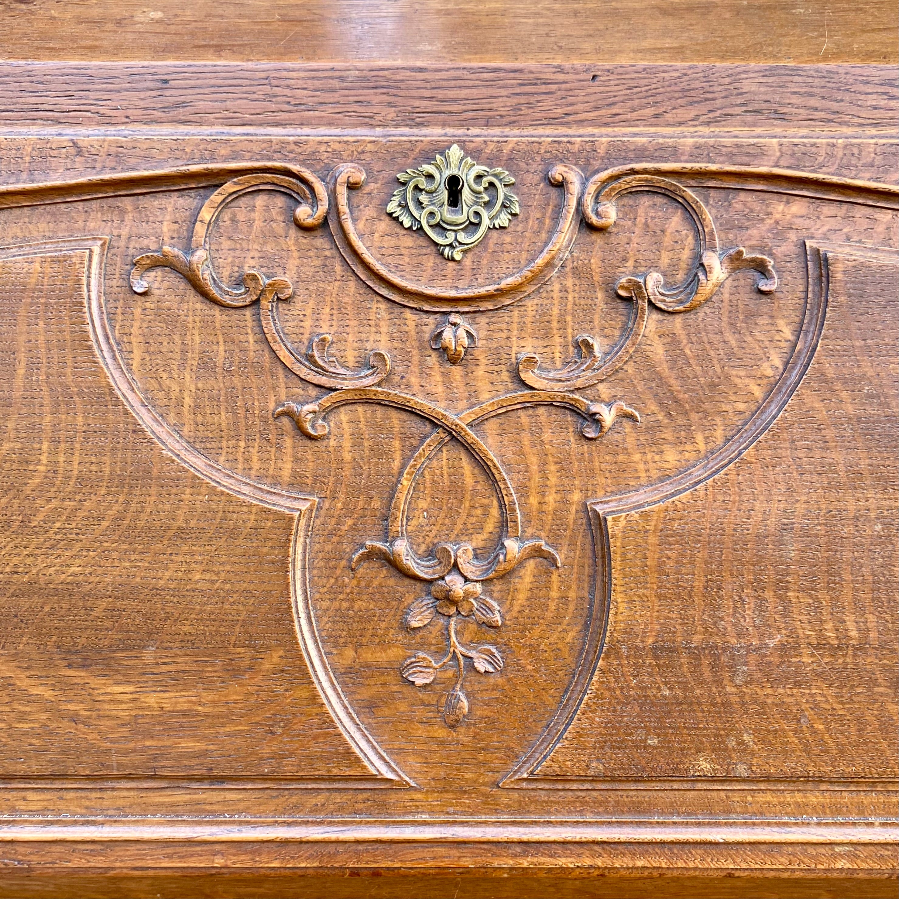 Antique French Country Oak Wardrobe