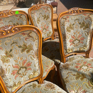 Beautiful Antique Walnut Set of Six Dining Chairs - SOLD