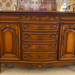 Beautiful Antique Walnut Extra Length Sideboard