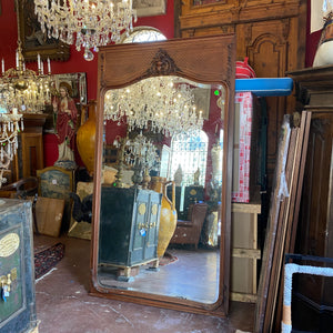 Very Large Antique Walnut Mirror - SOLD