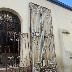 Very Tall Antique Forged Steel Gate