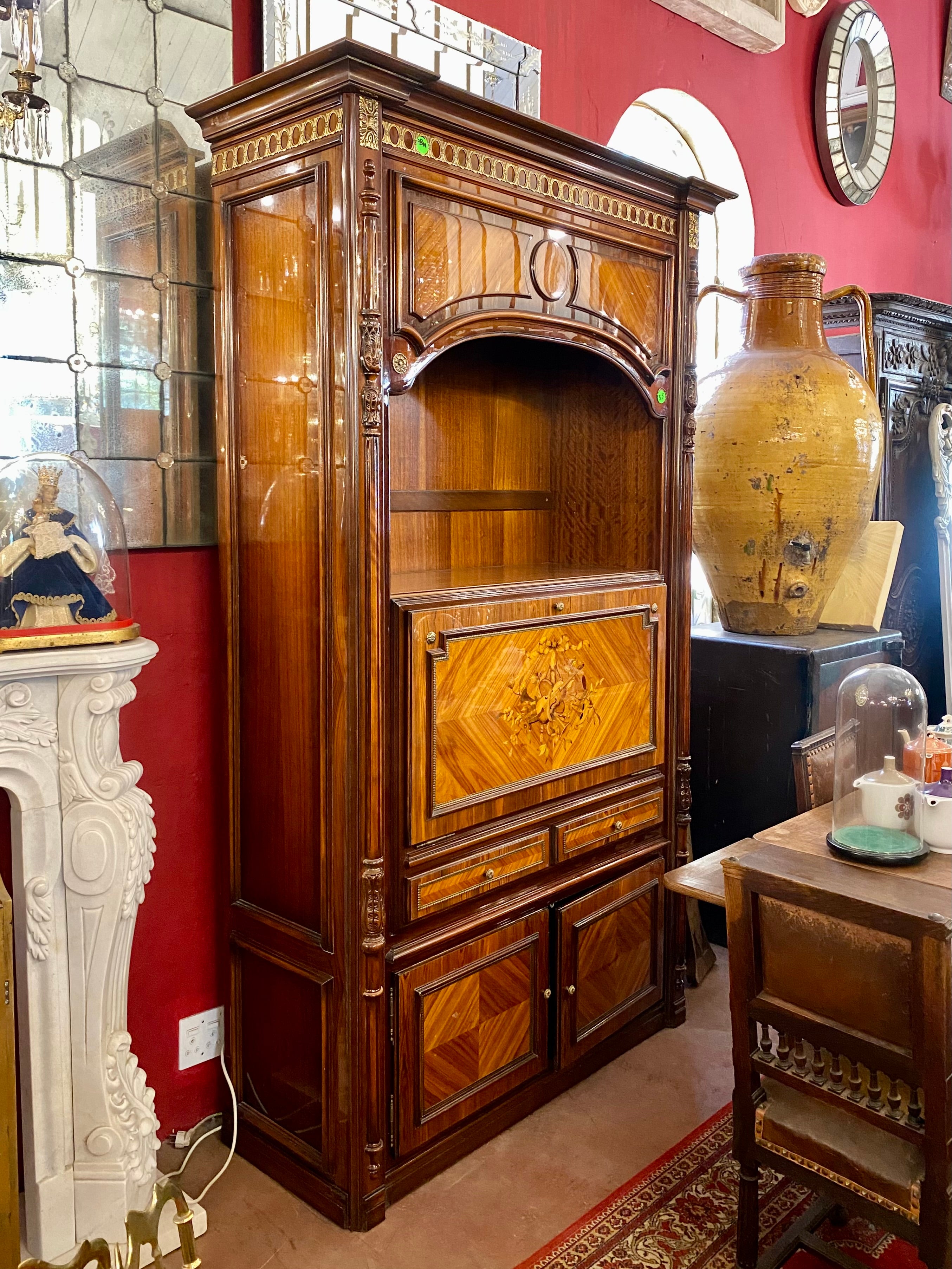 Exquisite Antique Display Cabinet - SOLD