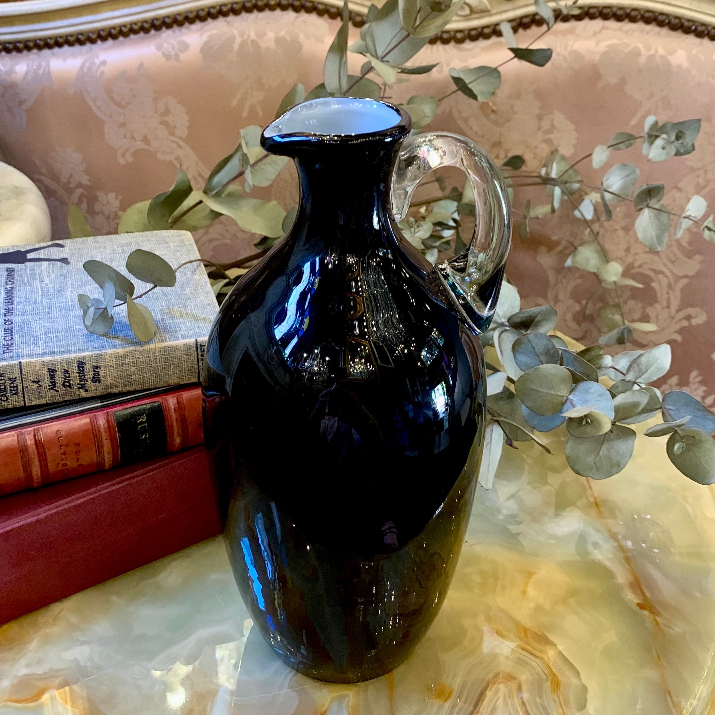 Stylish Black Murano Jug