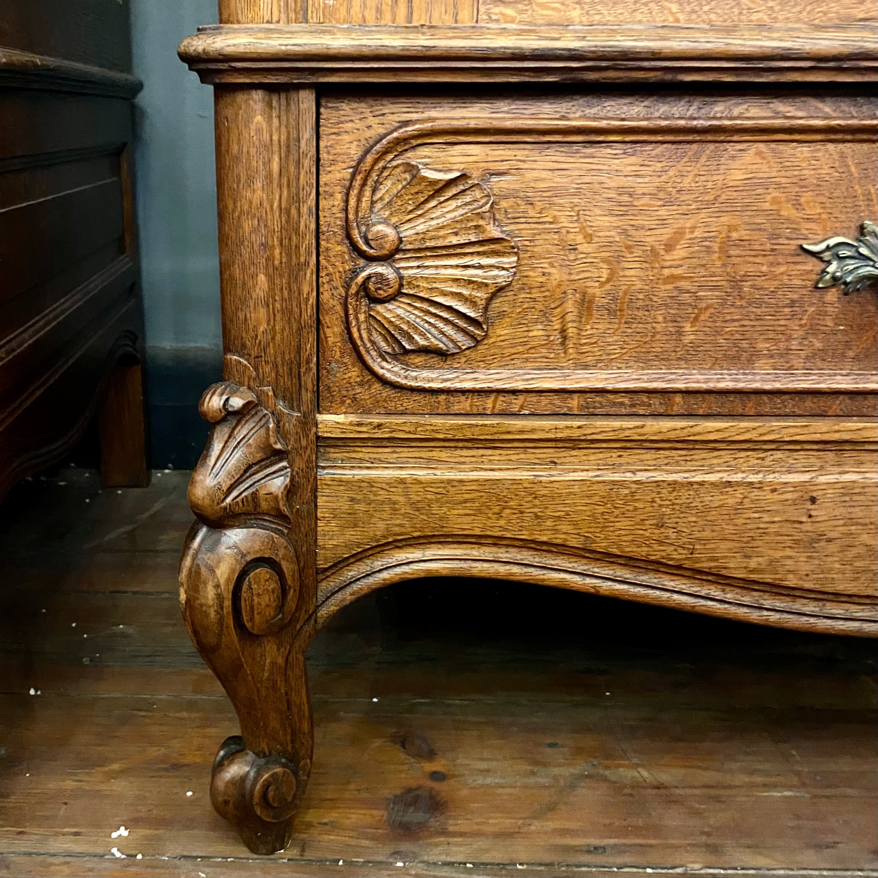 Antique French Oak Armoire - SOLD