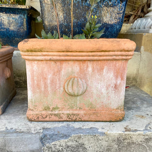 Aged Italian Style Square Terracotta Planters