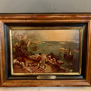 Antique Artworks in Gilt Frame - SOLD