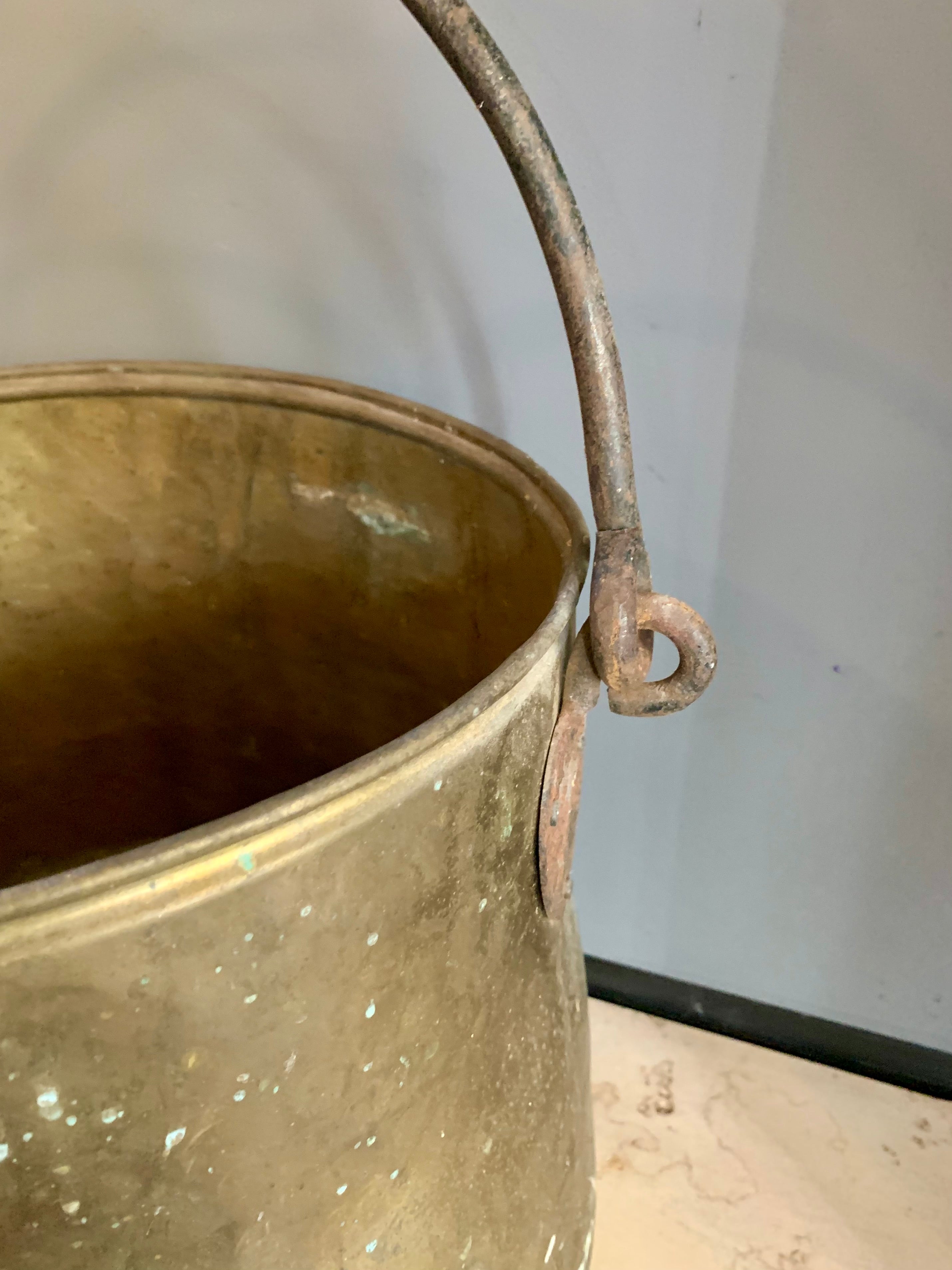 Antique Brass Jam Pot - SOLD