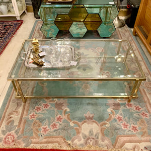 Vintage 9 Carat Gold Plated Coffee Table - SOLD