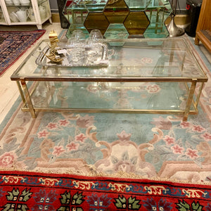 Vintage 9 Carat Gold Plated Coffee Table - SOLD