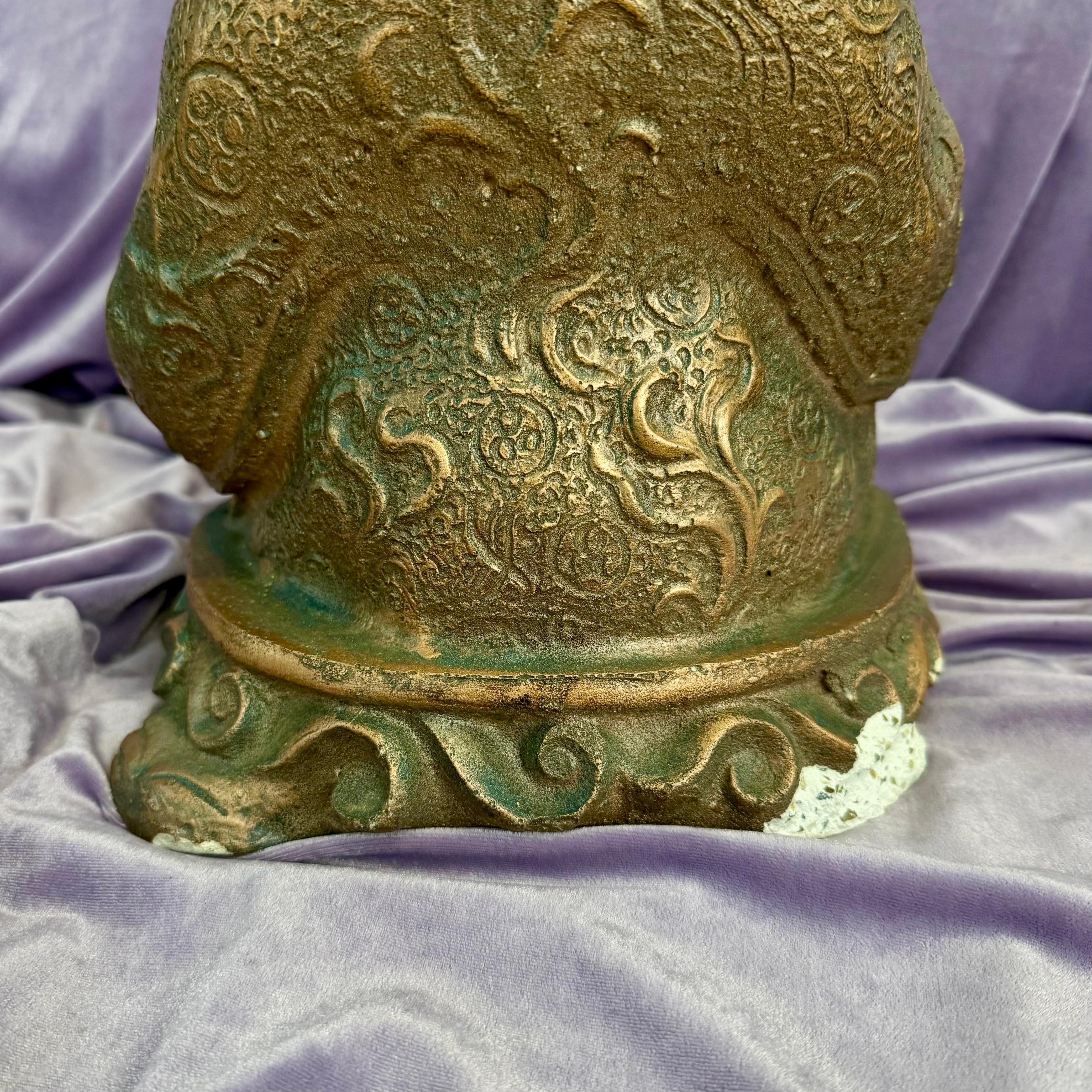 Happy Buddha Statue with Copper Finish