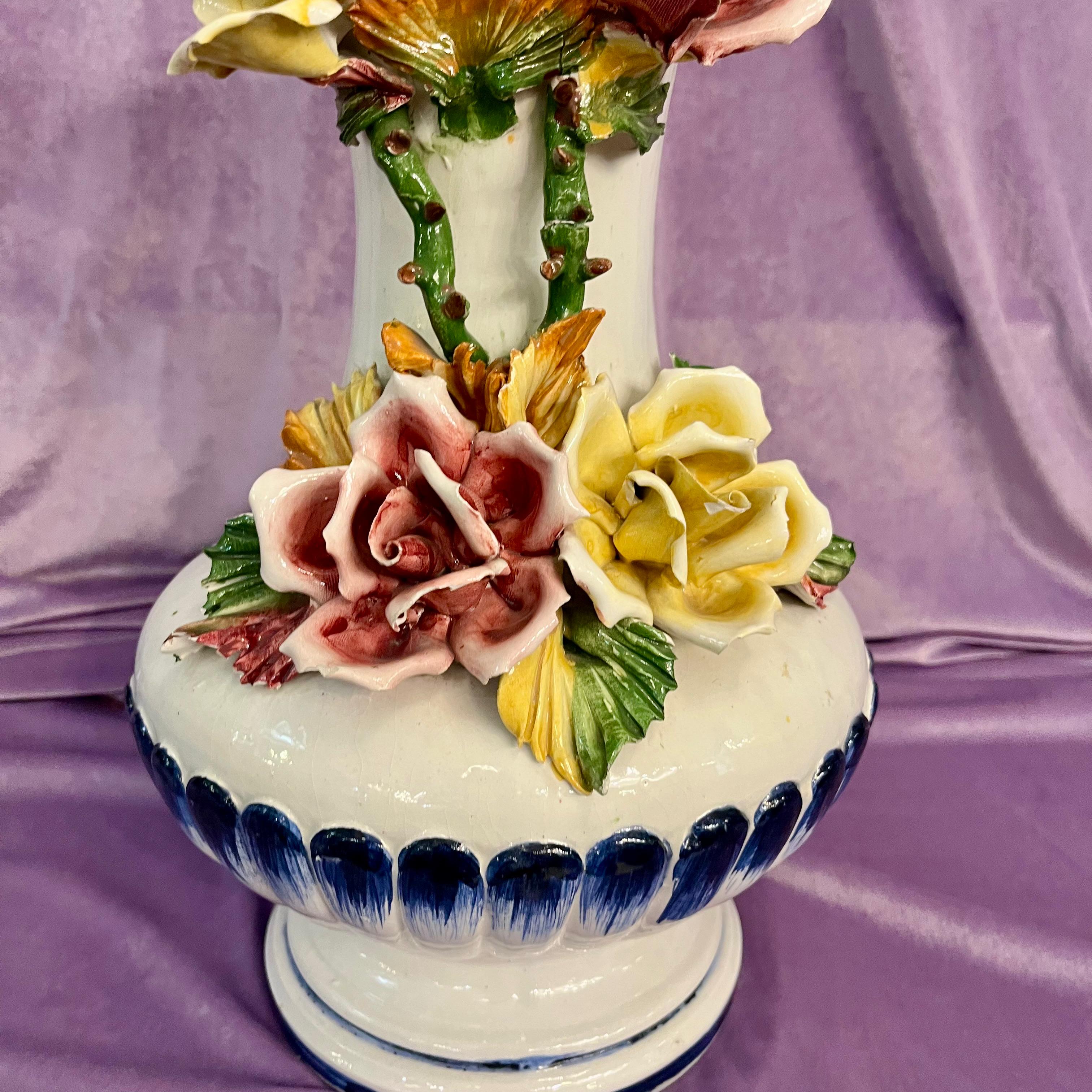 Vintage Capodimonte Urn