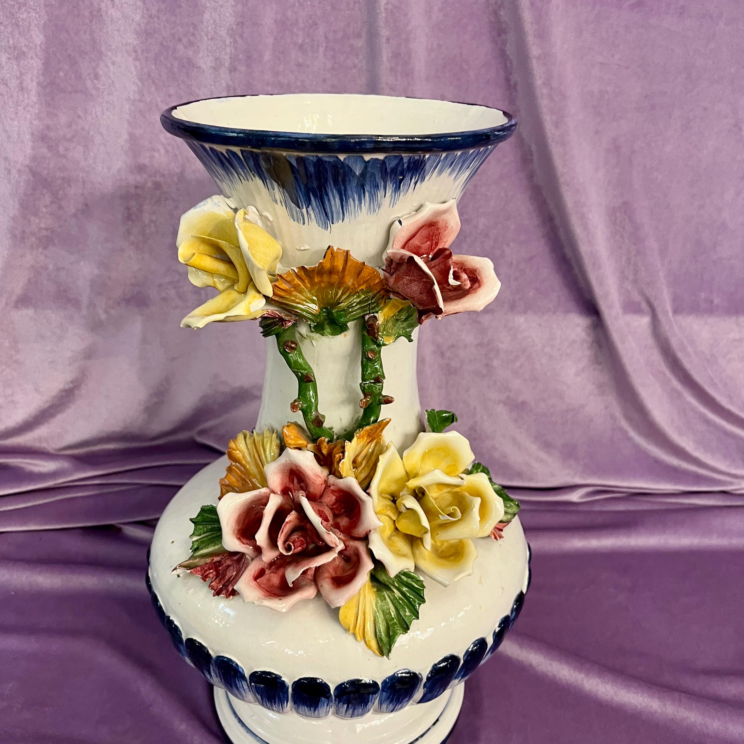 Vintage Capodimonte Urn