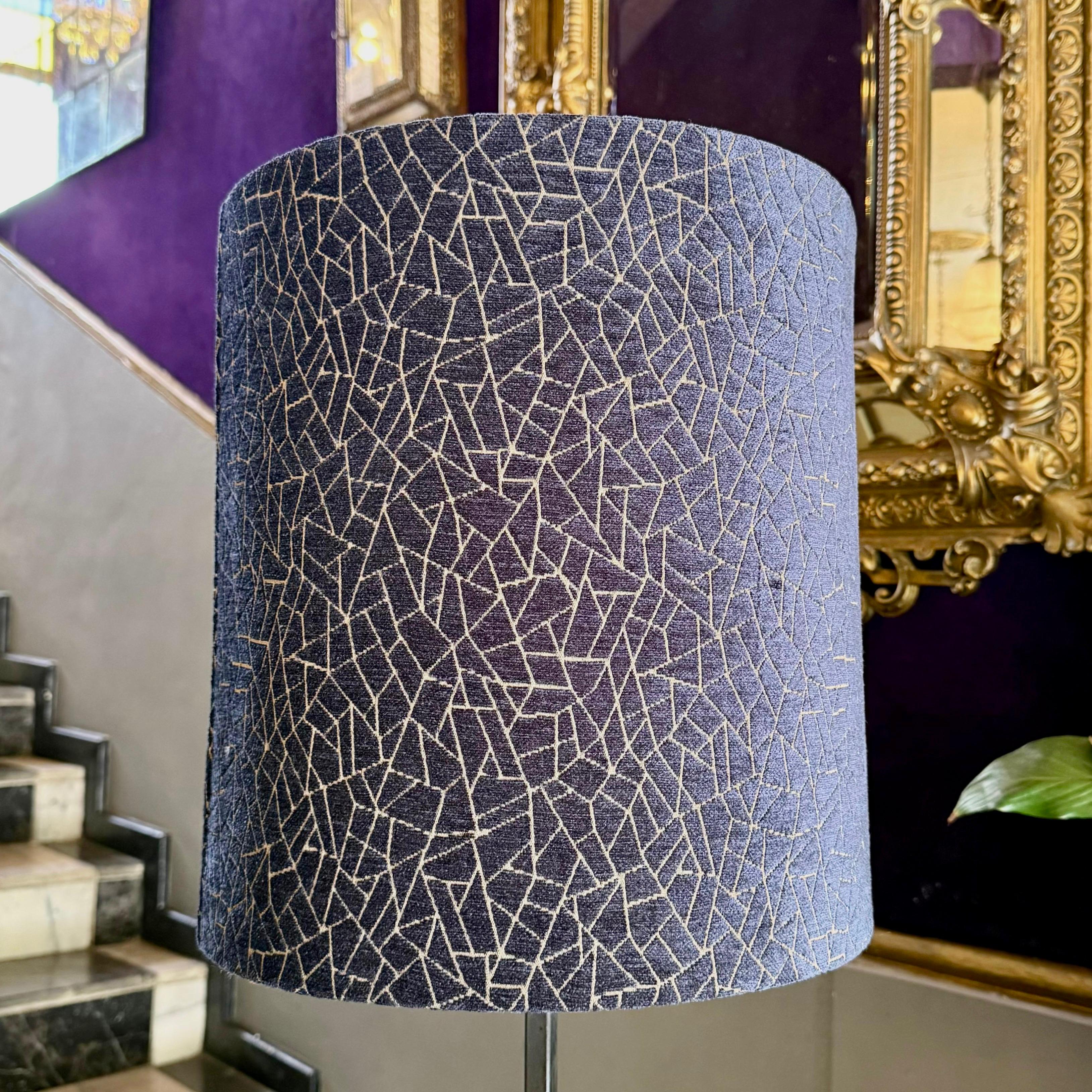 Stunning Navy Velvet Lamp Shade