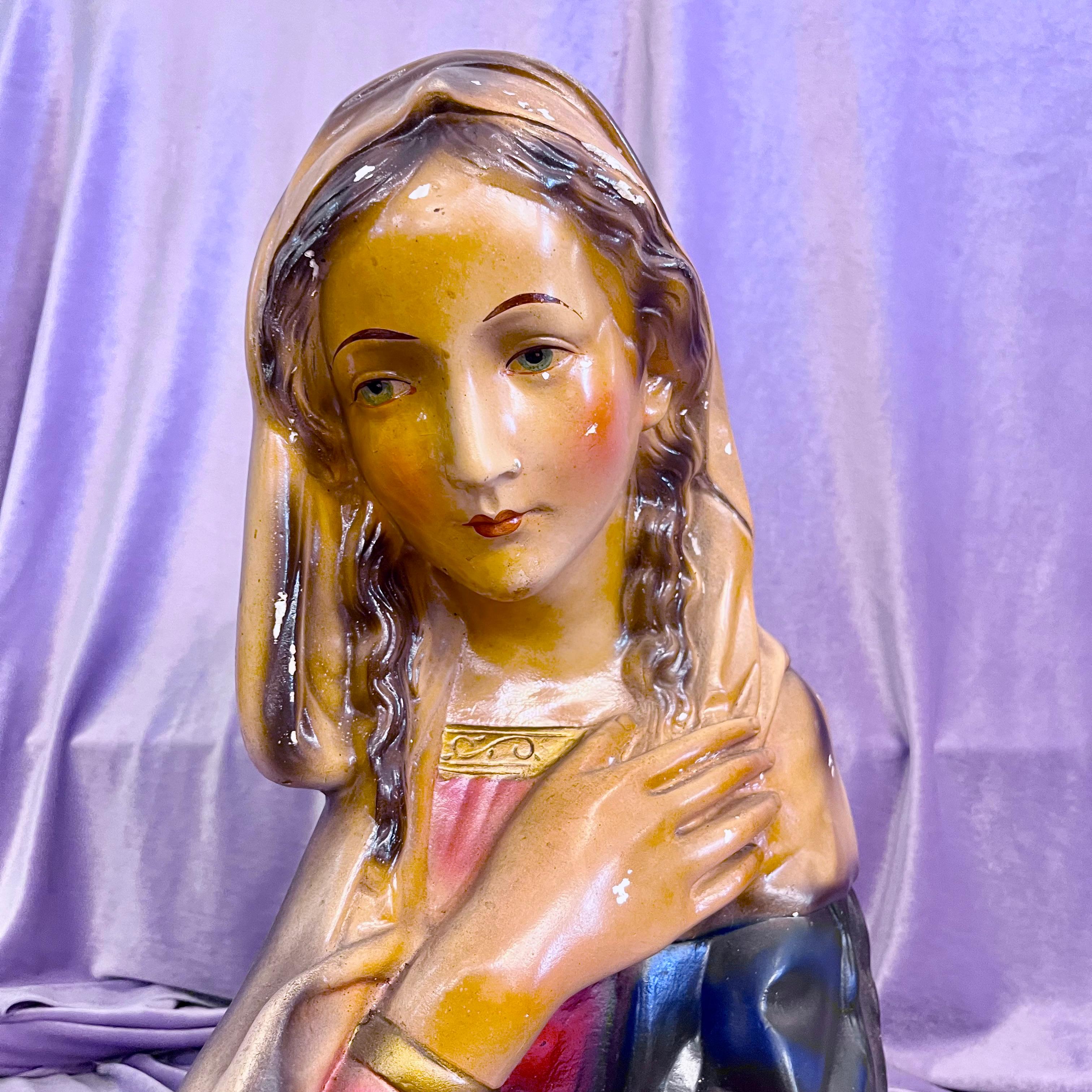 Serene Madonna Bust