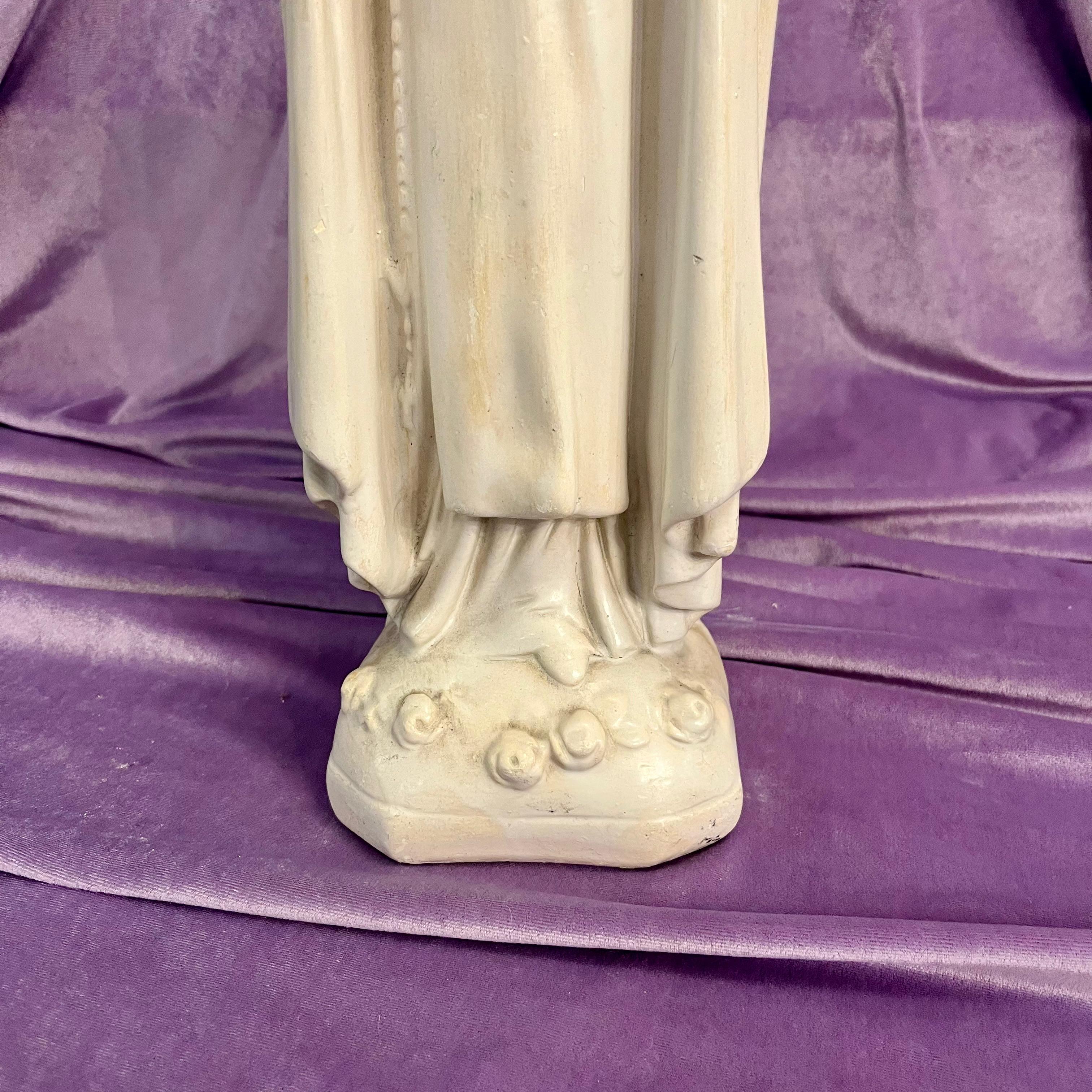 Antique Statuette of French saint. St Therese of Lisieux