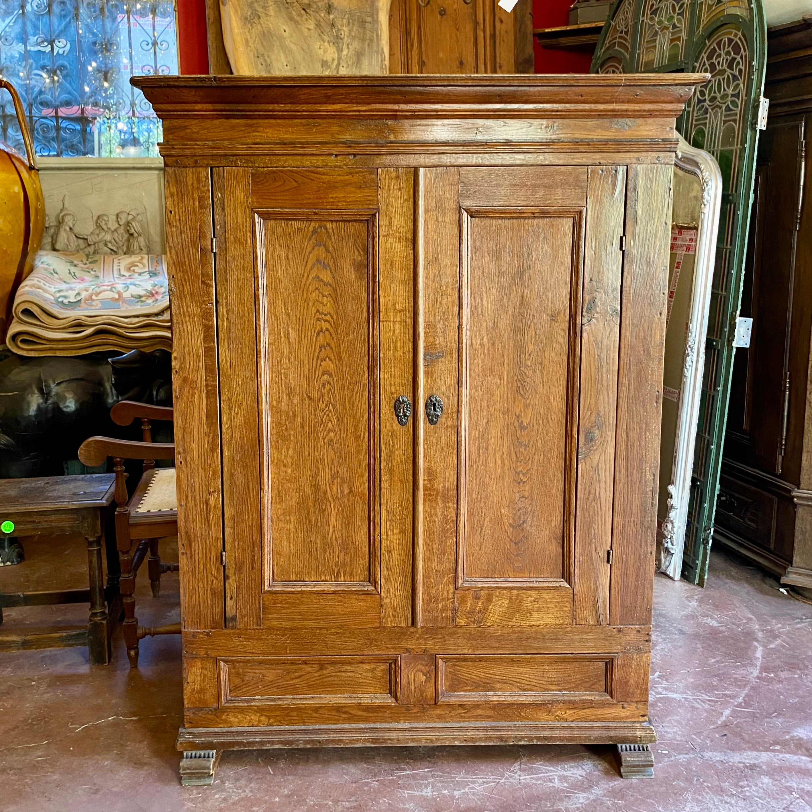 Antique Dutch Oak Cabinet - SOLD