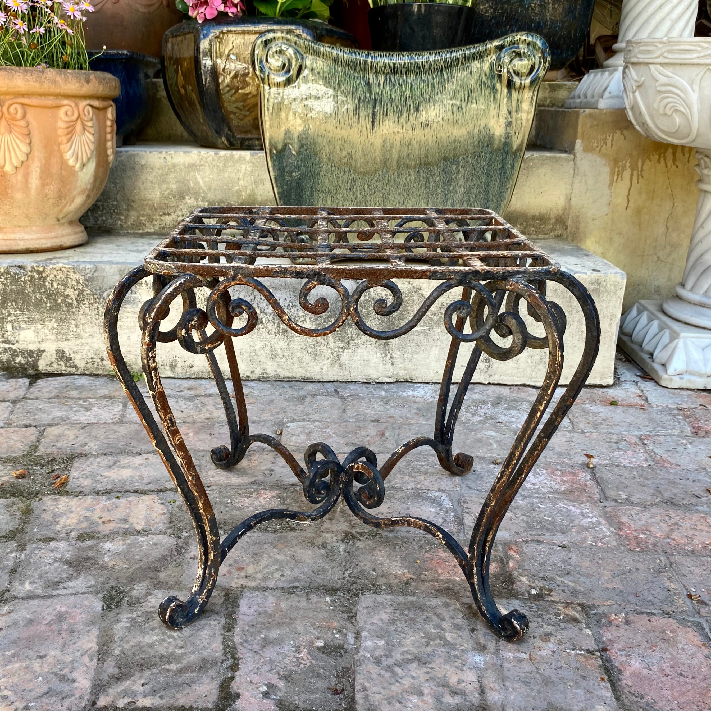 Sweet Wrought Iron Garden Stool